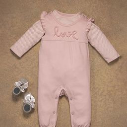 One Friday Infants Girls Stripes Romper With T-Shirt-8