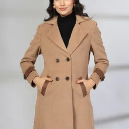 Juelle Notch Lapel Collared Over Coat-image-87