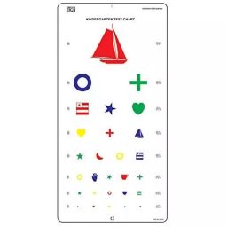 COSMID 60 x 38 cm Kindergarten Distance Vision Chart with Color Symbols, KSW-24-37