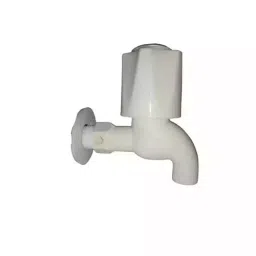 B K JAGAN & CO PVC Plastic 15 mm Bibcock/Water Tap (White)-8