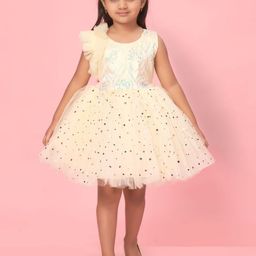 BAESD Print Net Fit & Flare Dress-15