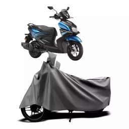 Auto Pearl Two Wheeler Cover with Bag for Yamaha RayZR 125 BS6, Silver-image-90