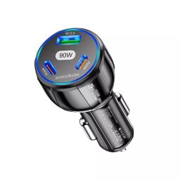 Amici Auto 3 USB Ports Car Charger 90 W USB Type-A and Type-C Connector Type-12