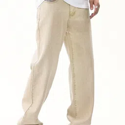 MASTERLY WEFT Men's Super Straight Fit Stretchable Jeans-image-33