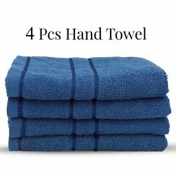 Sassoon Melrose Cotton Hand Towel Set Of 4 - Teal-22