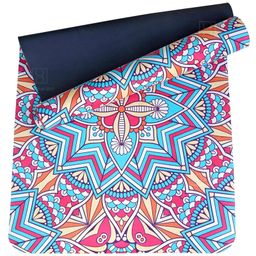 SPANKER Extra Large Artist Designed Eco Friendly Double Yoga Mat - Multicolour-23