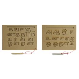 MINDMAKER -Educational Wooden Tamil Vowels & Consonants Handwriting Practice Board LearningPack of 2 ( Color May Vary)-11