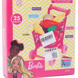 Barbie Mini Shopping Cart Fruit & Vegetable (Color May Vary)-picture-25