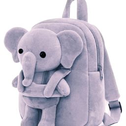 Frantic Premium Quality Soft design FullBody Grey Elephant Bag for Kids-20