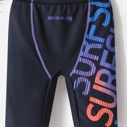 Pine KidsSwimming Trunk with Text Print - Black-image-97