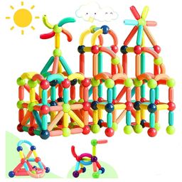 FUNVERSE Magnetic Building Sticks Blocks Kids Toys, Learning Sticks and Balls, Activities Toys for Toddlers, Educational Magnet Building Blocks,Kids Toys for 3+ Year Old Gifts(36pcs)-19