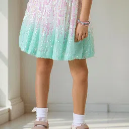 Juniors by Babyshop Girls Sequin Embellished Skirt-82