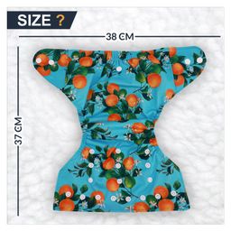 Devico Leakage Proof Reusable Cloth Diaper With 5 Layer High absorbent Pad Pack of 3- Black image 2