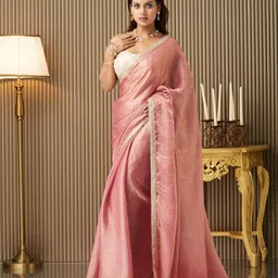 Kalista Sequinned Embellished Silk Saree-picture-31