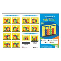 Vworld Slide Puzzle Match Puzzle Pattern Making Activity Toy Brain Teaser Game - Multicolor image 3