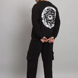 GRIFFEL Men Printed Oversized Tracksuit image 4