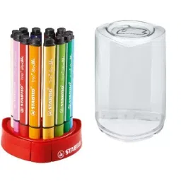 Stabilo Trio Scribbi Triangular Felt-Tip Pens Multicolor for Artists, Students, Hobbyistes, 368/12-01 (Set of 12)-image-39