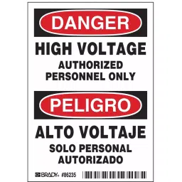 BRADY Label 5 inch Height 3-1/2 inch Width Polyester, 4VK48 (Pack of 5 Pcs)-image-67