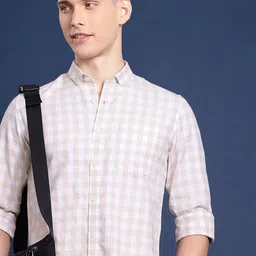 Mast & Harbour Men Standard Checked Casual Shirt-picture-4