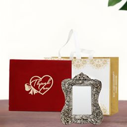 INTERNATIONAL GIFT Silver Plated Photo Frame Gift Set-29