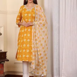 W Printed Dupatta with Gotta Patti-21