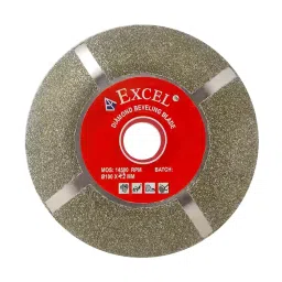 EXCEL IMPEX Glass Bevelling Blade 100 mm Dia for Angle Grinder-64