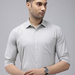 Park Avenue Self-Striped Slim Fit Work Formal Shirt-image-30