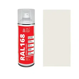 One sixty eight Spray Paint Gloss Finish 400 ml Grey White, RAL 168 - 9002-image-65