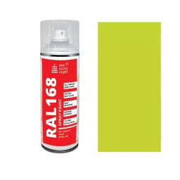 One sixty eight Spray Paint Gloss Finish 400 ml Fluorescent Yellow, RAL 168 - 1026-image-60
