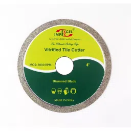 EXCEL IMPEX Vitrified Tile Cutter 4 inch Dia 80/100 U.S. MESH Grit-16