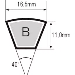 Mitsuboshi Red label V Belt Type B, RB123-image-30