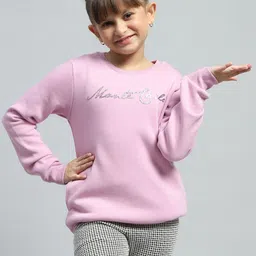 Monte Carlo Girls Typography Printed Pullover Cotton Sweatshirt-image-27