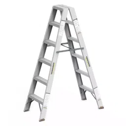 YOUNGMAN 4 Step Aluminum Double Side Ladder 550 mm Maximum Standing Height, 8224-17