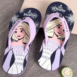 Pine Kids Slip On Flip Flops Disney Frozen Print - Blue-image-21