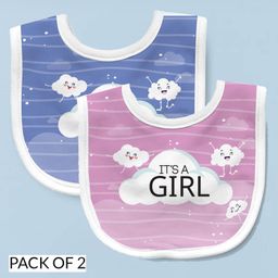 Right Gifting Feeding Bibs With Velcro Pack of 2 - Multicolour-image-10