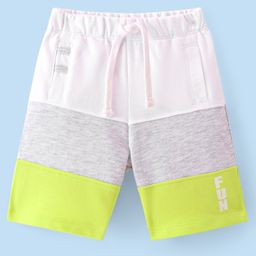 Babyhug Cotton Looper Knit Shorts With Cut & Sew Pattern - Multicolour-image-19