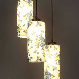 Devansh Cotton Cylindrical Drum Cluster Hanging Lamp-picture-32