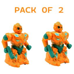 NEGOCIO Action Transformation Friction Power Robot Pull Back Toy with Moving Arms- PACK OF 2- COLOR MAY VARY-13