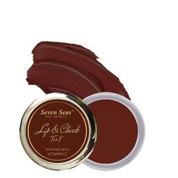 Seven Seas Pro-Beauty Long Lasting Lip & Cheek Tint with Vitamin C - 8g - Maroon-45