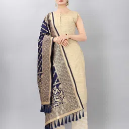 KALINI Woven Design Dupatta with Zari-image-121