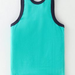 Simply Interlock Sleeveless Vests Text Print Pack of 3 - Green Red & Blue image 5