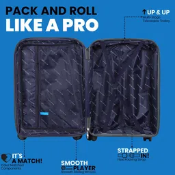 Polo Class Set Of 3 Textured Hard-Sided Trolley Bag With Vanity image 5