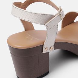 Carlton London Textured Open-Toe Block Heels image 4