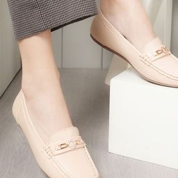 DressBerry Women Patent Leather Loafers-image-9