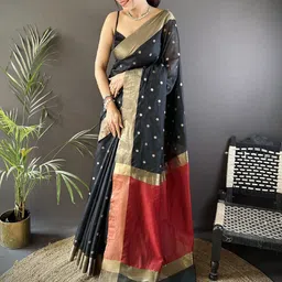 DIVASTRI Woven Design Zari Festive Saree-image-75