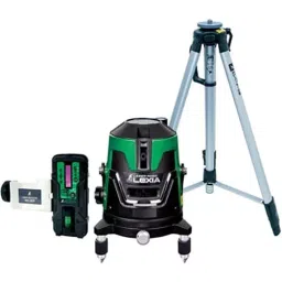 Shinwa Rules LEXIA Laser Robo Level Machine Green with Receiver & Tripod Set, 64071359-16