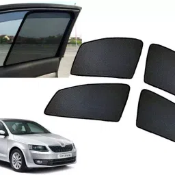 Auto Pearl Side Window Sun Shade Cover for Skoda Octavia (Black)-image-17