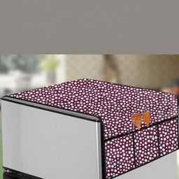 The Furnishing Tree Pink Plastic Refrigerator Cover-image-81