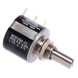 Vishay Panel Mount Rotary Potentiometer 2 W Power 5 kΩ Resistance Solder Lug Terminal, 534B1502JLB-picture-26