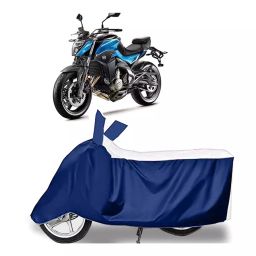 Auto Pearl Two Wheeler Cover for CFMoto Roadster 650 - White, Blue-image-40